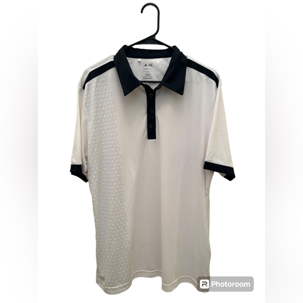 Adidas ClimaCool White Polo, size L